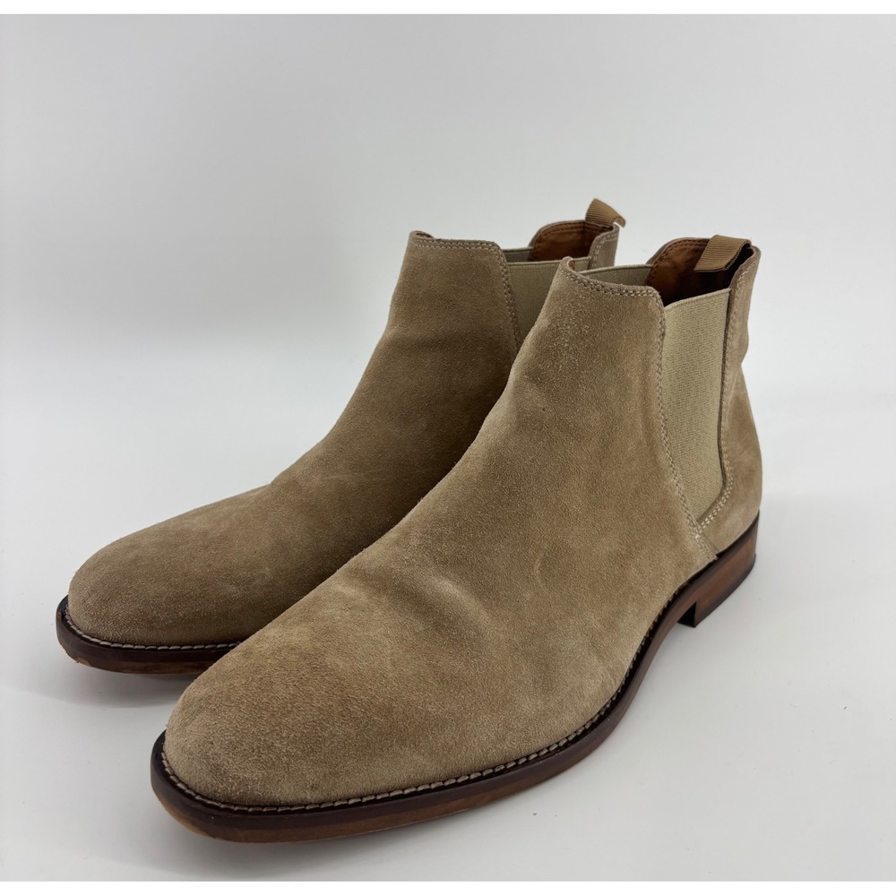Aldo Chelsea Boots Men's 7 Tan Suede Pull On Boodt